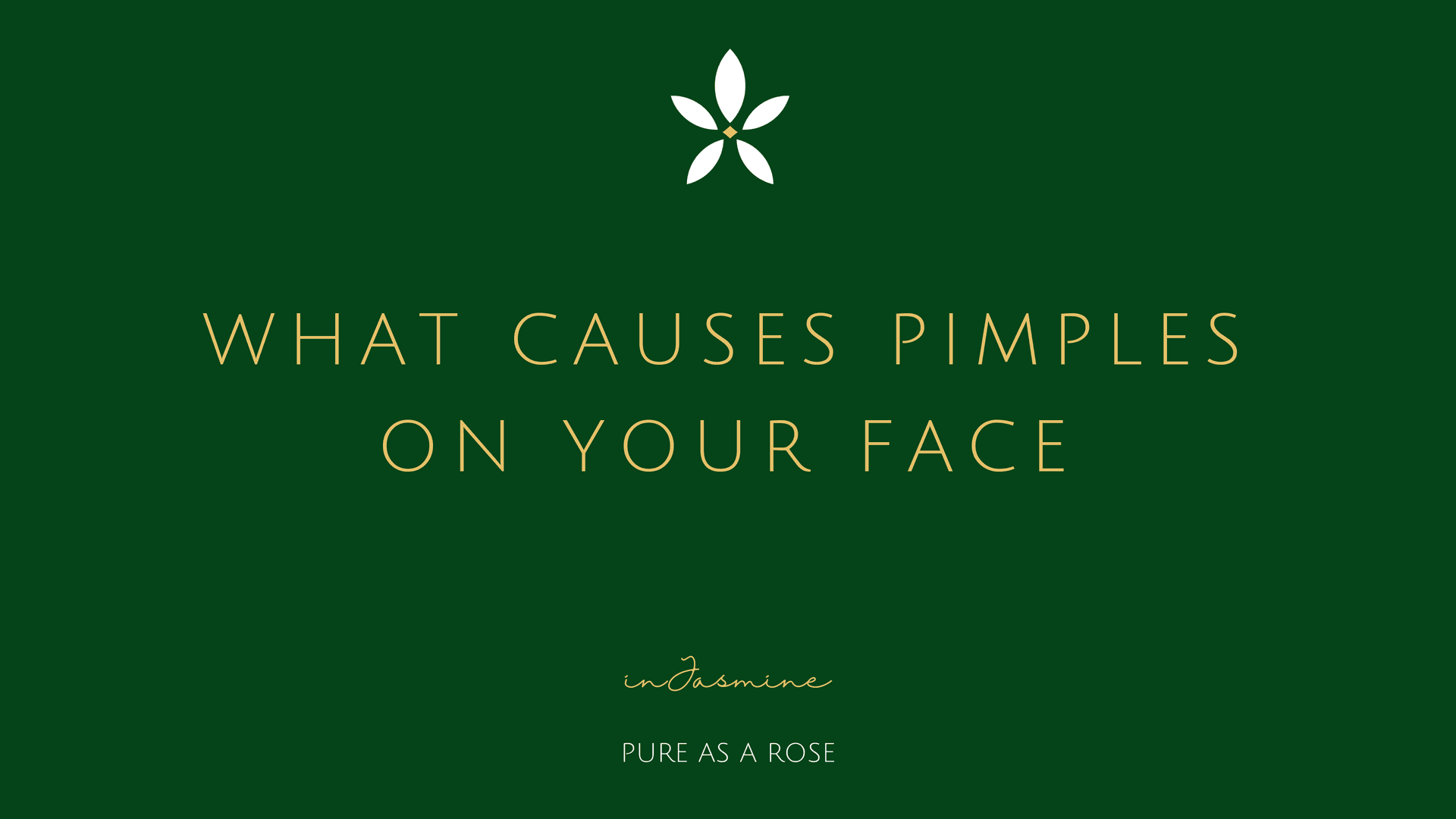 What Causes Pimples on Your Face — InJasmine