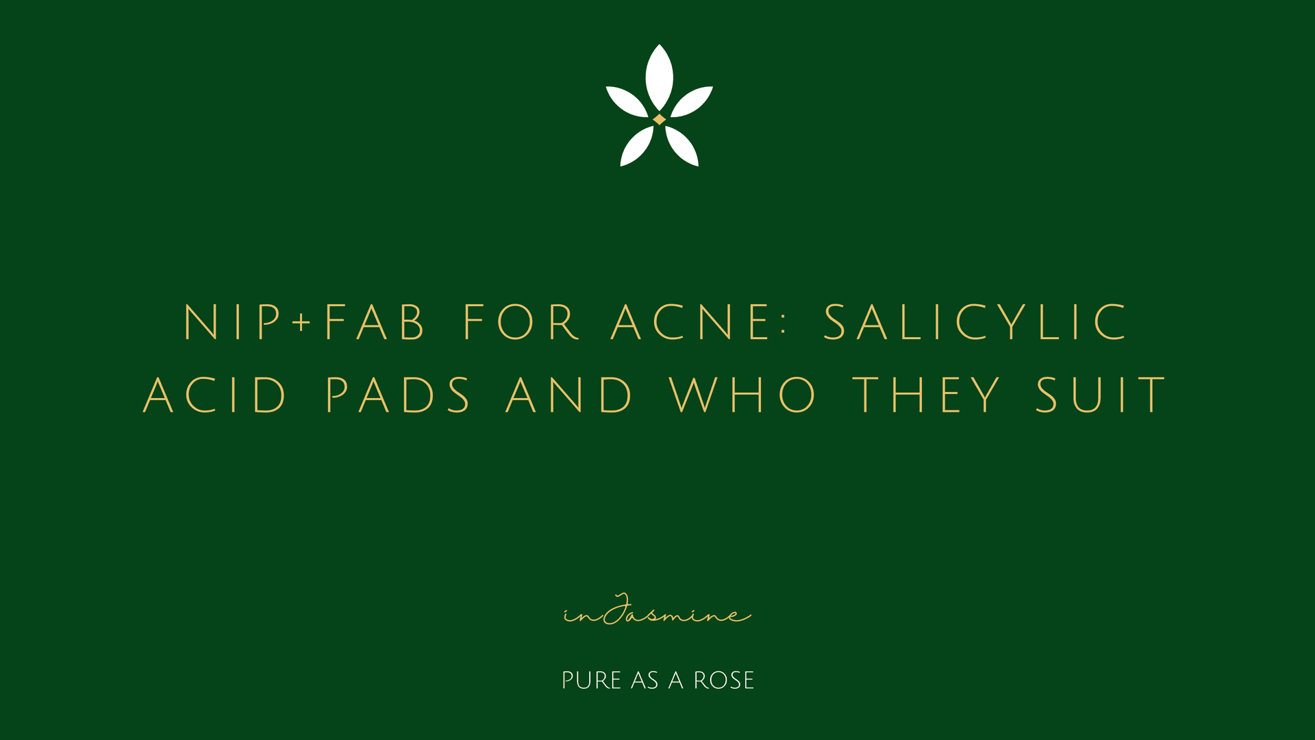 Nip+Fab for Acne: Salicylic Acid Pads and Who They Suit — InJasmine